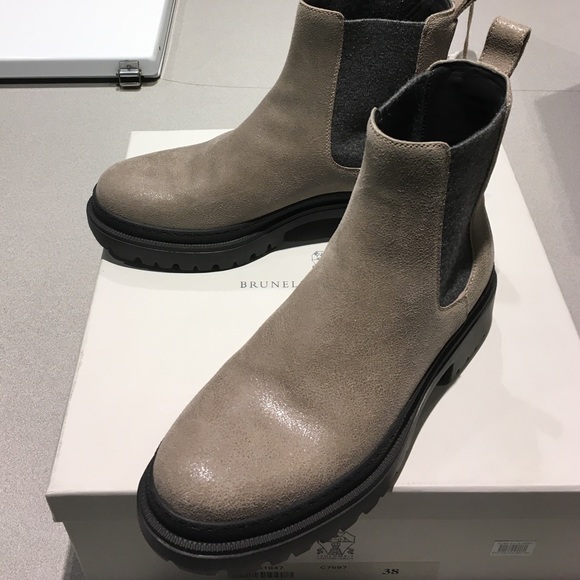 Brunello Cucinelli Platform Leather Boot sz 38 NIB - Picture 3 of 8